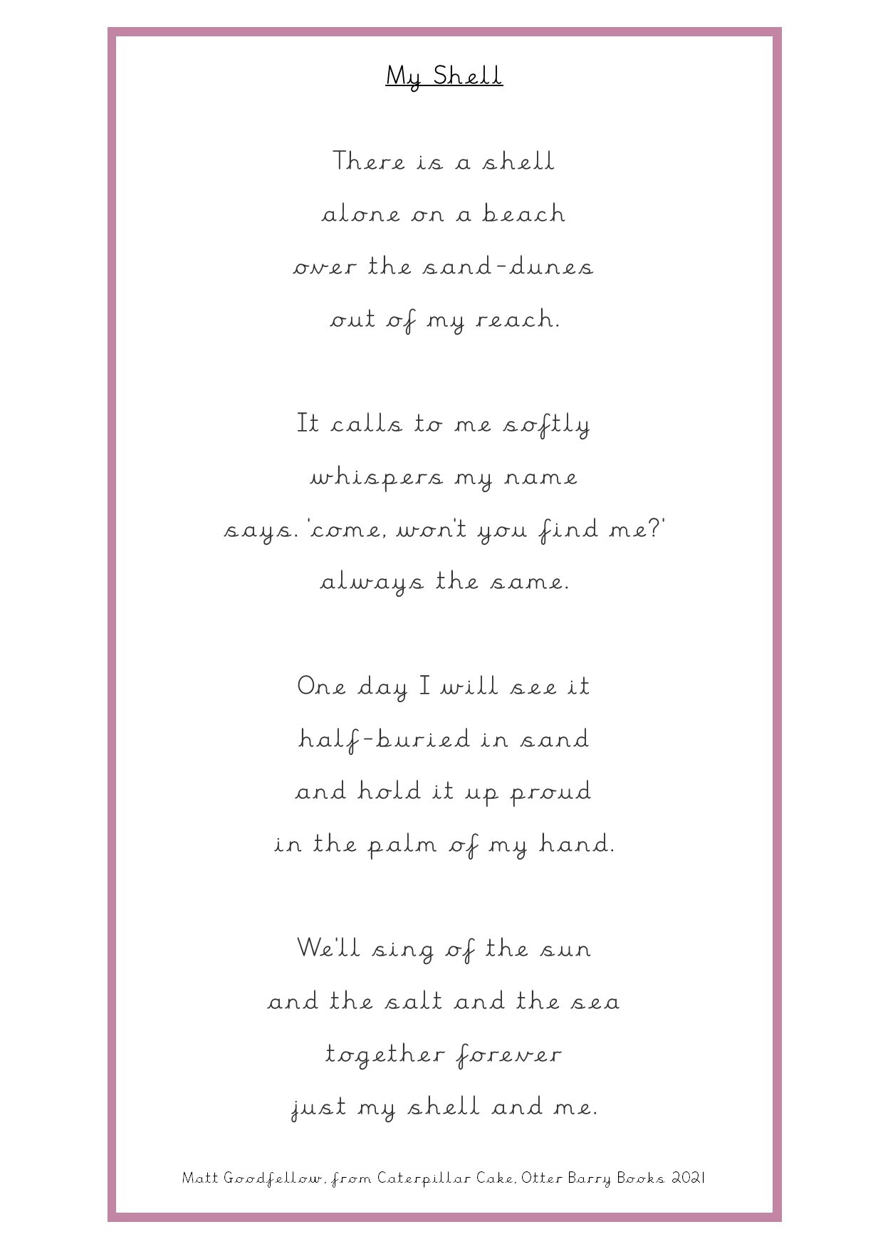 OCEANS AND ISLANDS AUTUMN POEM
